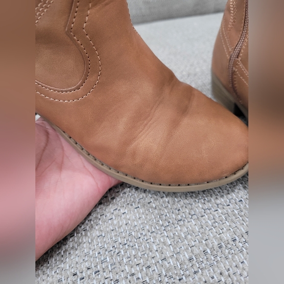Cognac Dolce Vita Lorde Cowboy boots size1 - Picture 11 of 12